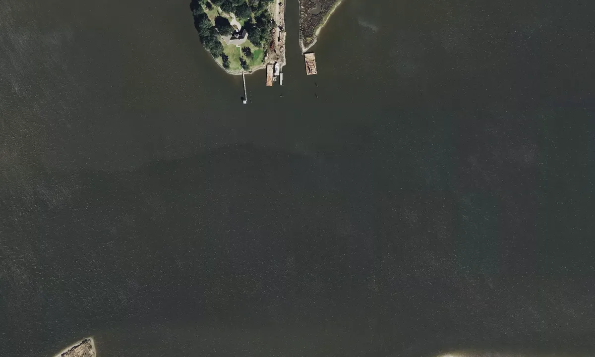 Satelite image of Big Island - Saint Martin