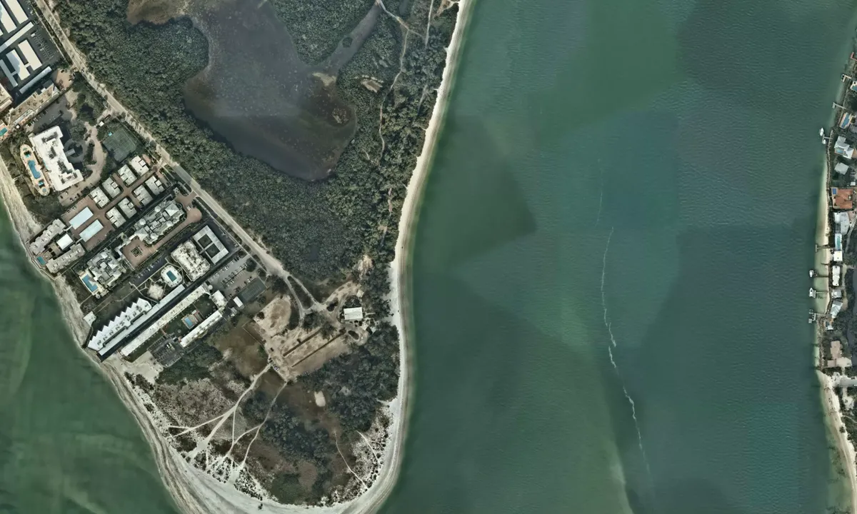 Flyfoto av Big Sarasota Pass