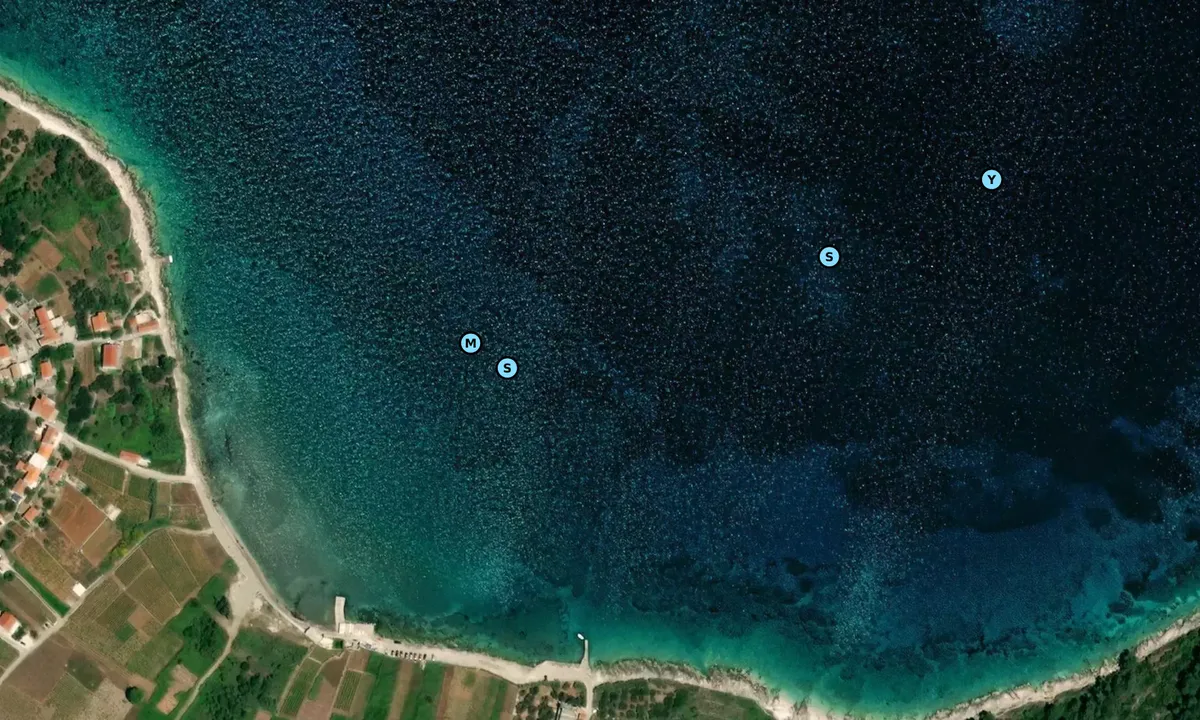 Satelite image of Bilin Žal Beach