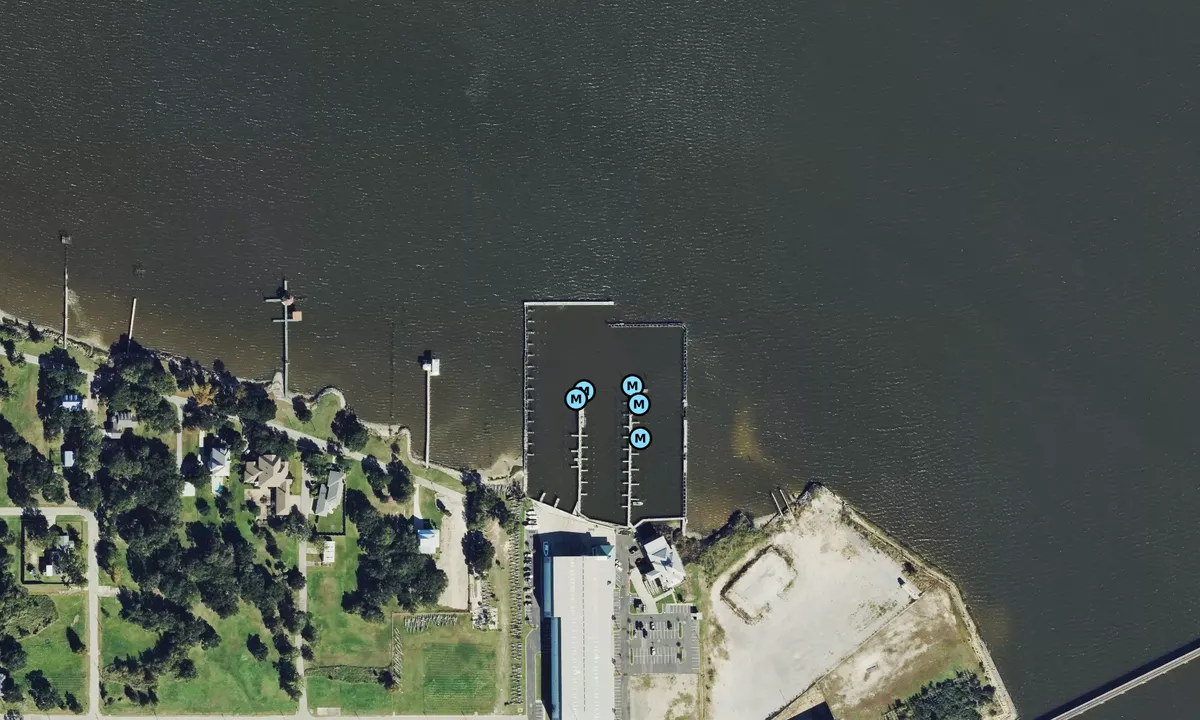 Satelite image of Biloxi Boardwalk Marina