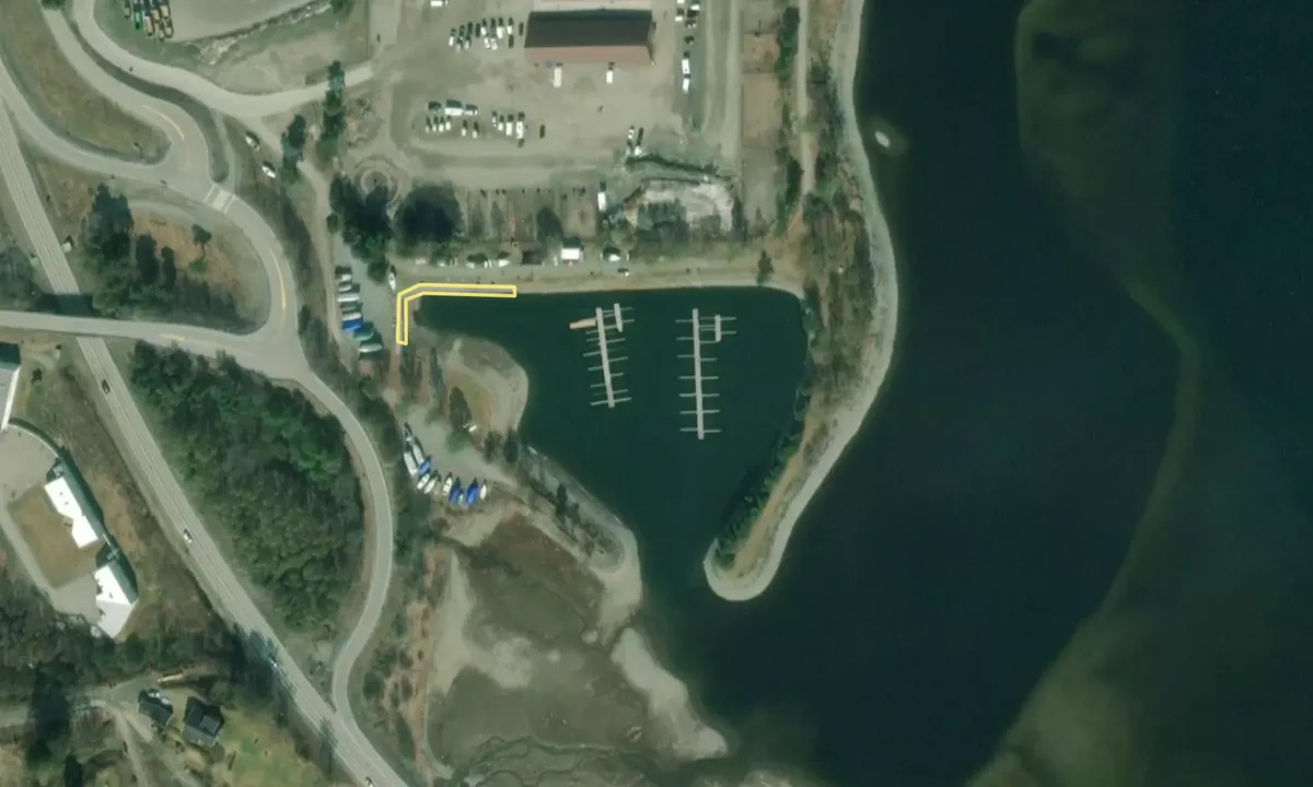Satelite image of Biri Båthavn