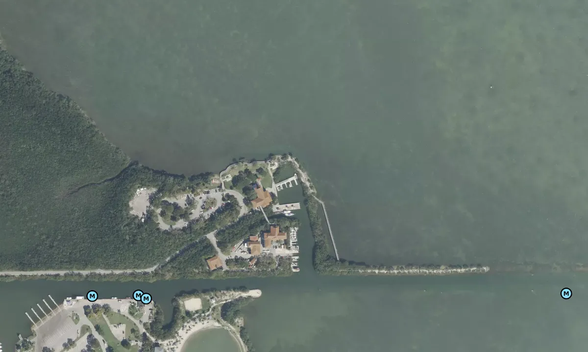 Satelite image of Biscayne Bay NP HQ