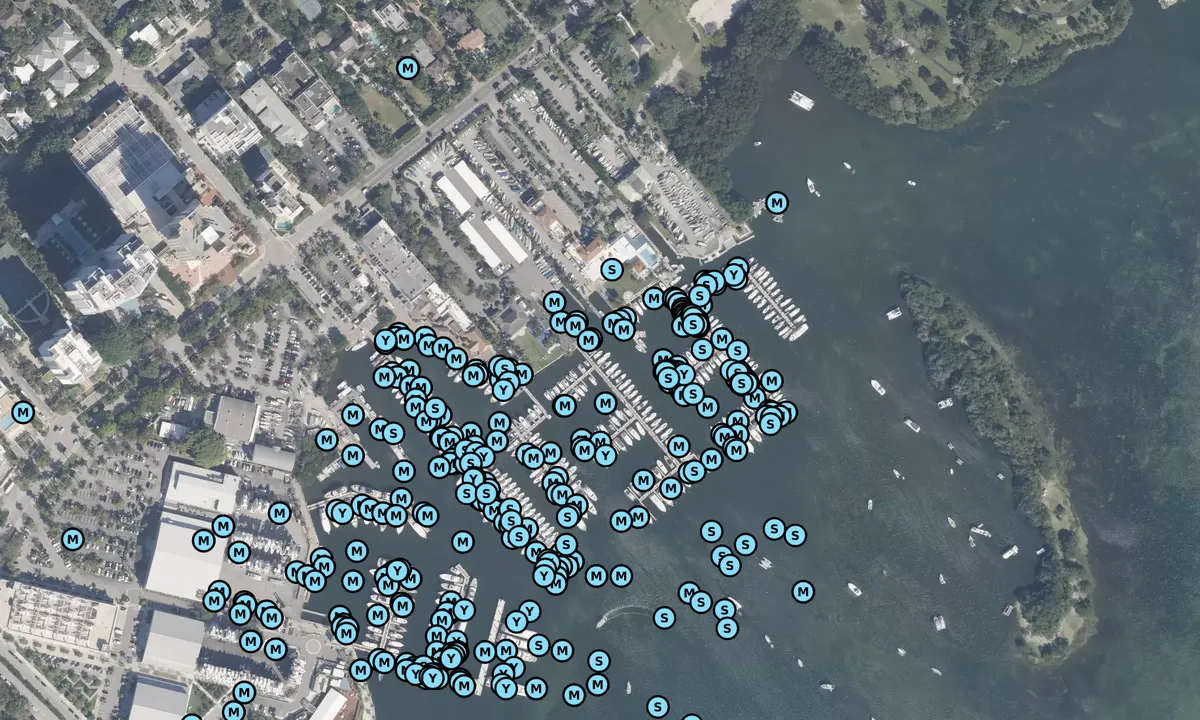 Satelite image of Biscayne Bay Yacht Club 1