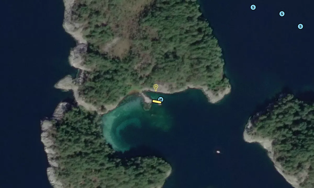 Satelite image of Bjellebøvågen bukt