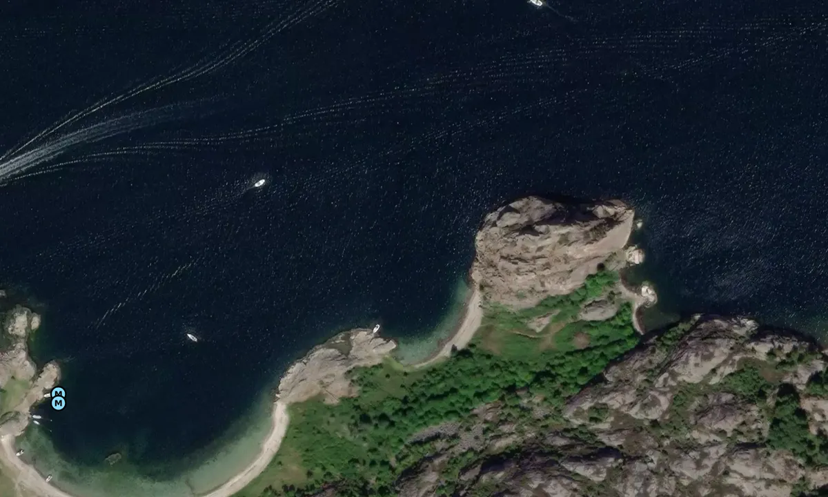 Satelite image of Björnshuvudet