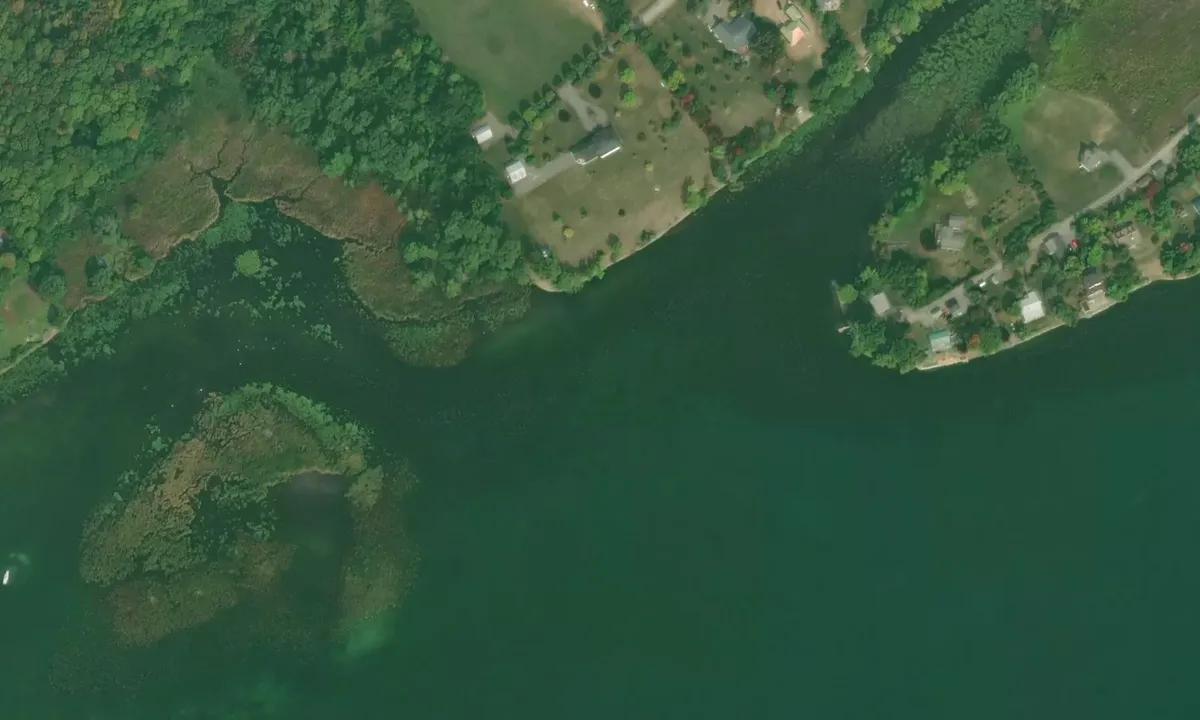 Satelite image of Black River Mouth
