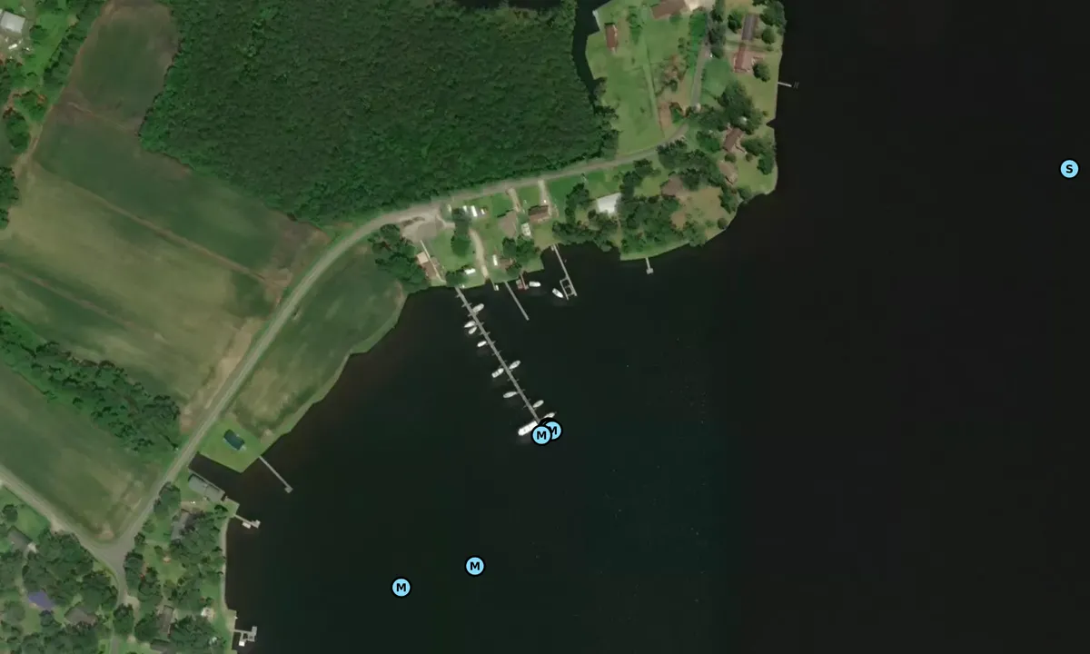 Satelite image of BLackbeard’s Cove Marina & Pub