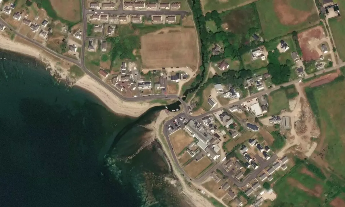Flyfoto av Blackwater Foot Harbour