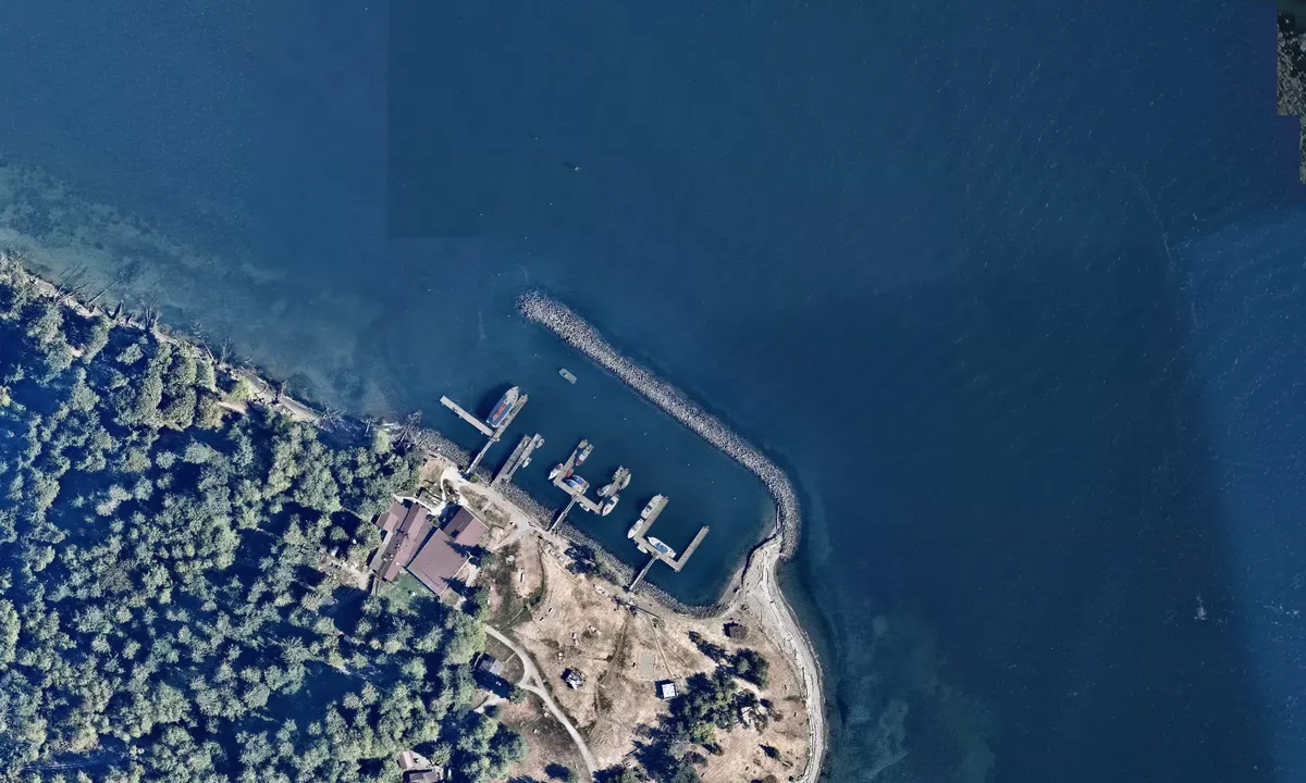 Flyfoto av Blake Island Marina
