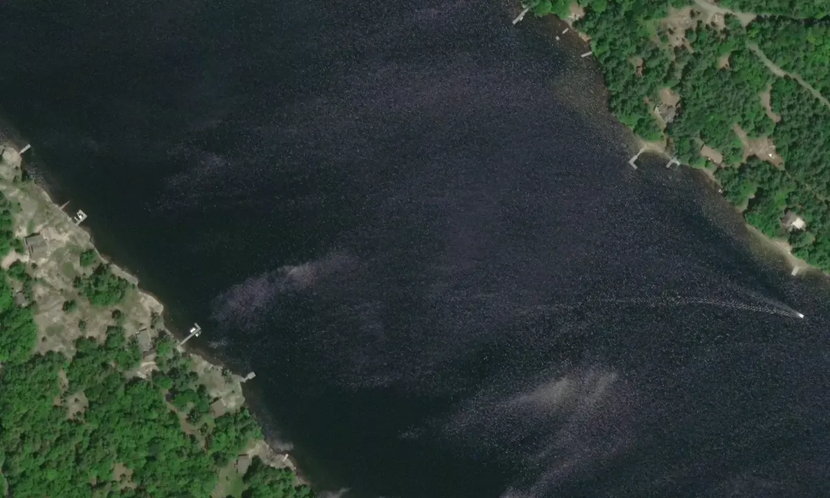 Satelite image of Blind Bay - McDougall