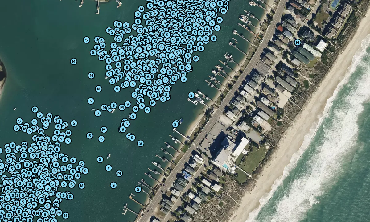 Satelite image of Blockade Runner Beach Resort Boat Slips