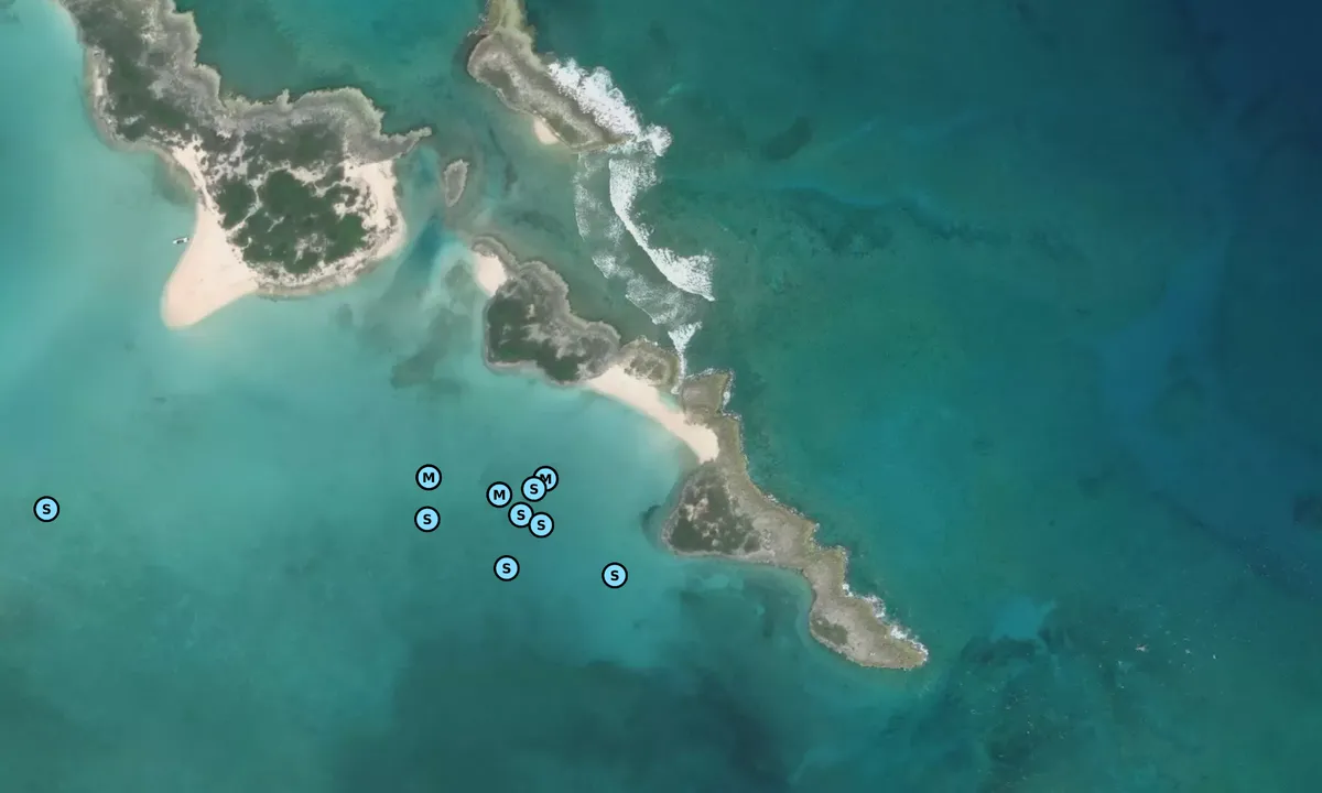 Satelite image of Blow Hole Beach