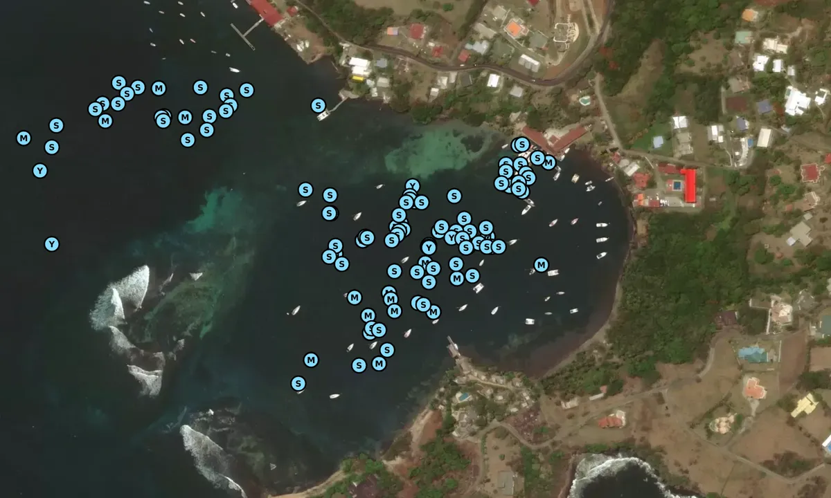 Satelite image of Blue Lagoon - Arnos Vale