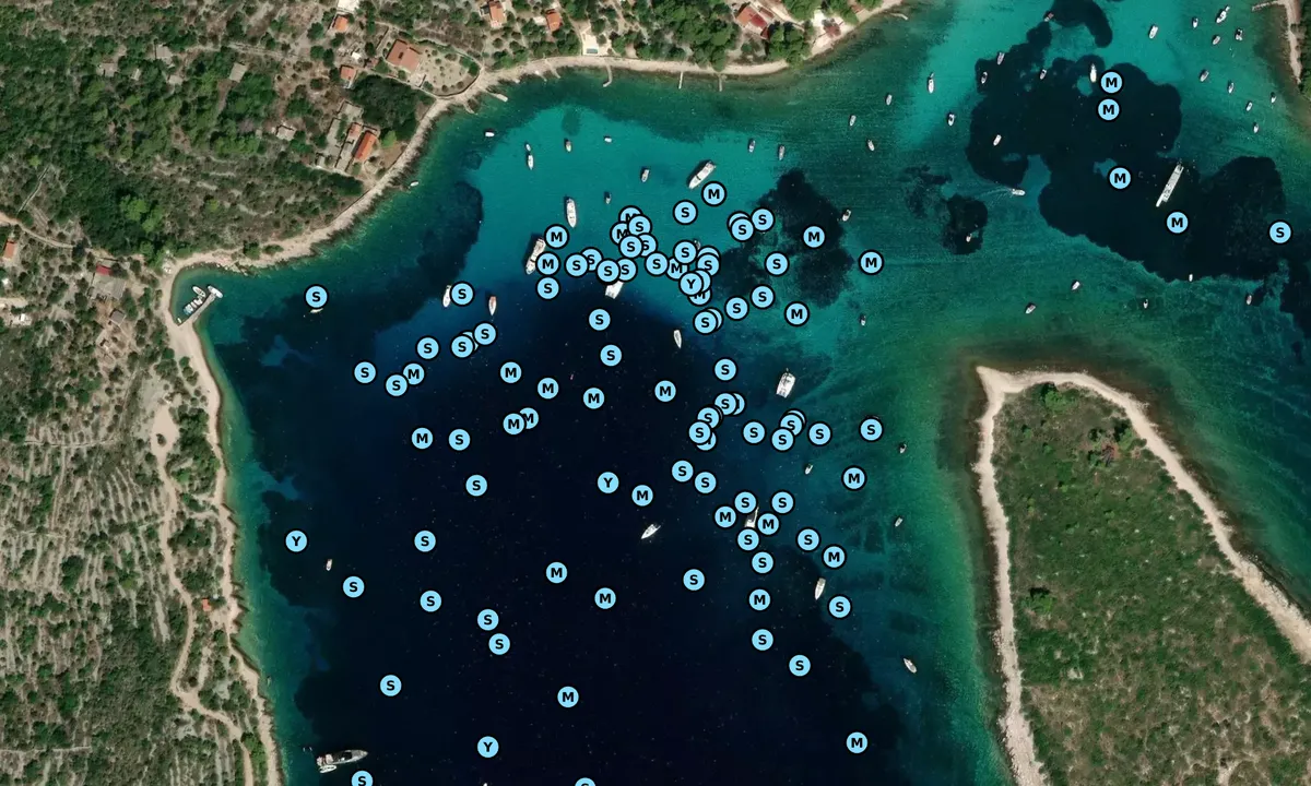 Satelite image of Blue Lagoon - Veli
