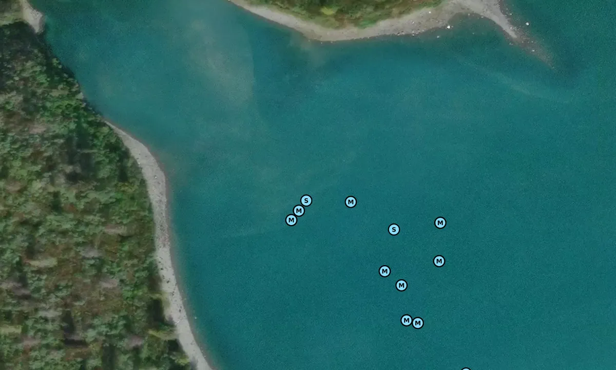 Satelite image of Blue Mouse Cove Southwest