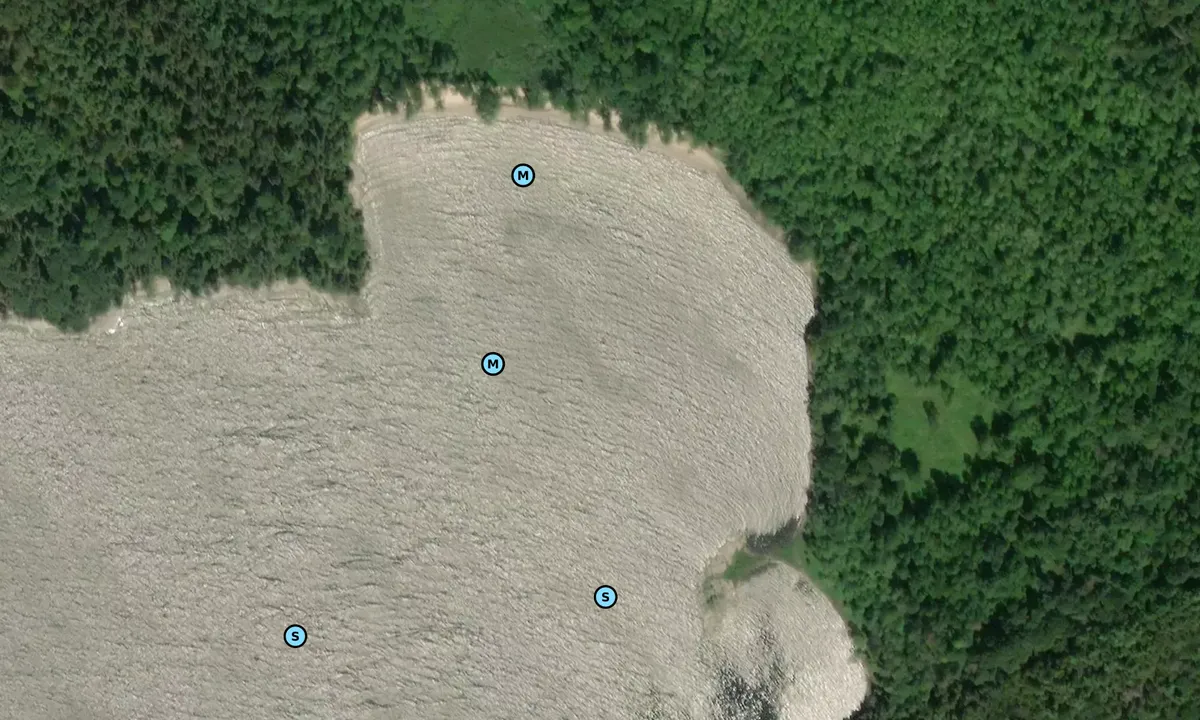 Satelite image of Bluff Point South