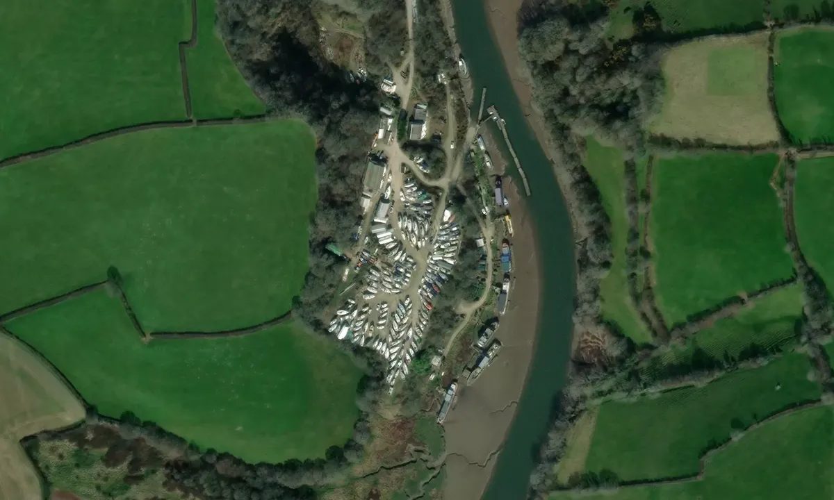 Satelite image of Boating World - Saltash