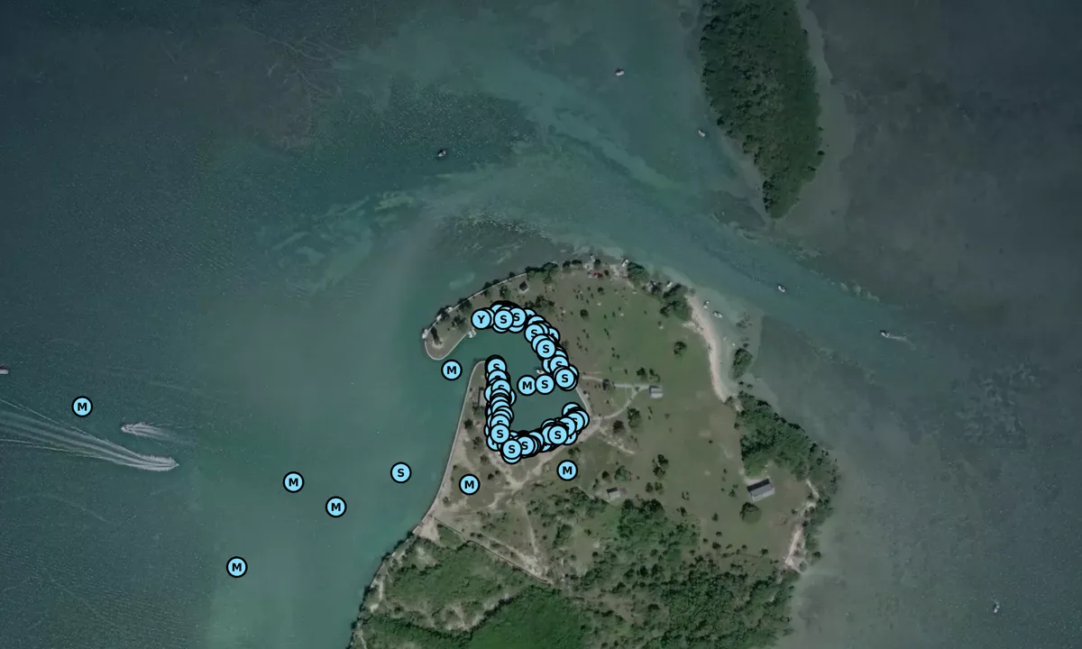 Satelite image of Boca Chita Key Harbor
