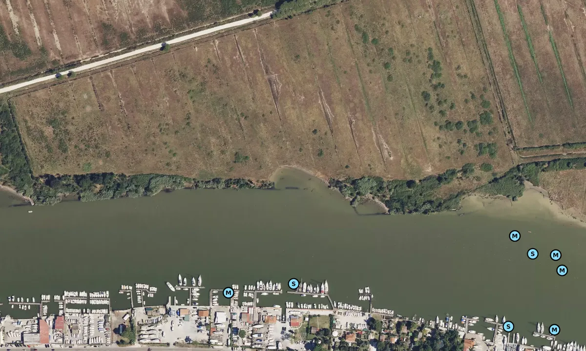 Satelite image of Bocca D'Arno