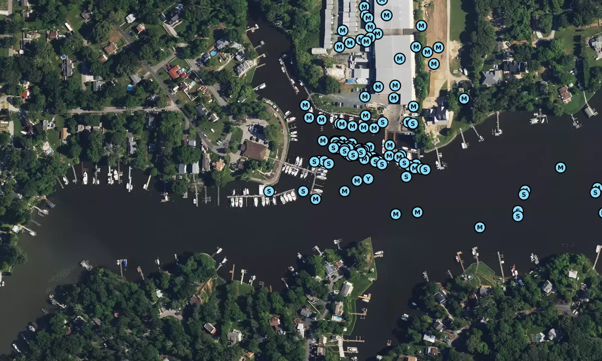 Satelite image of Bodkin Yacht Club
