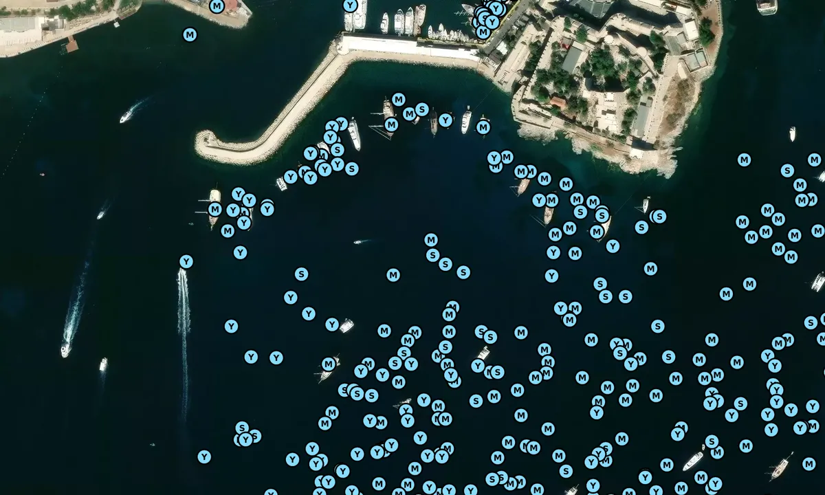 Satelite image of Bodrum castle