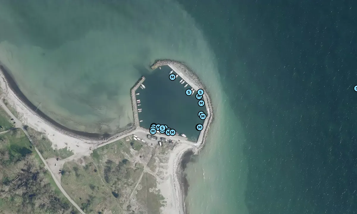 Satelite image of Bøgeskov Havn