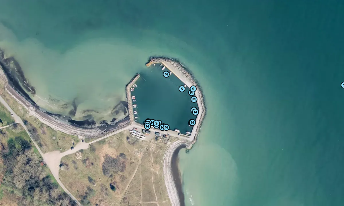 Satelite image of Bøgeskov Havn