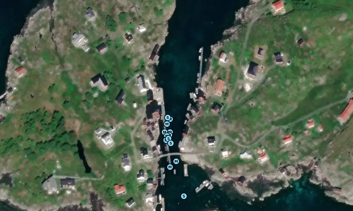Satelite image of Bogøyvær Gjestehavn