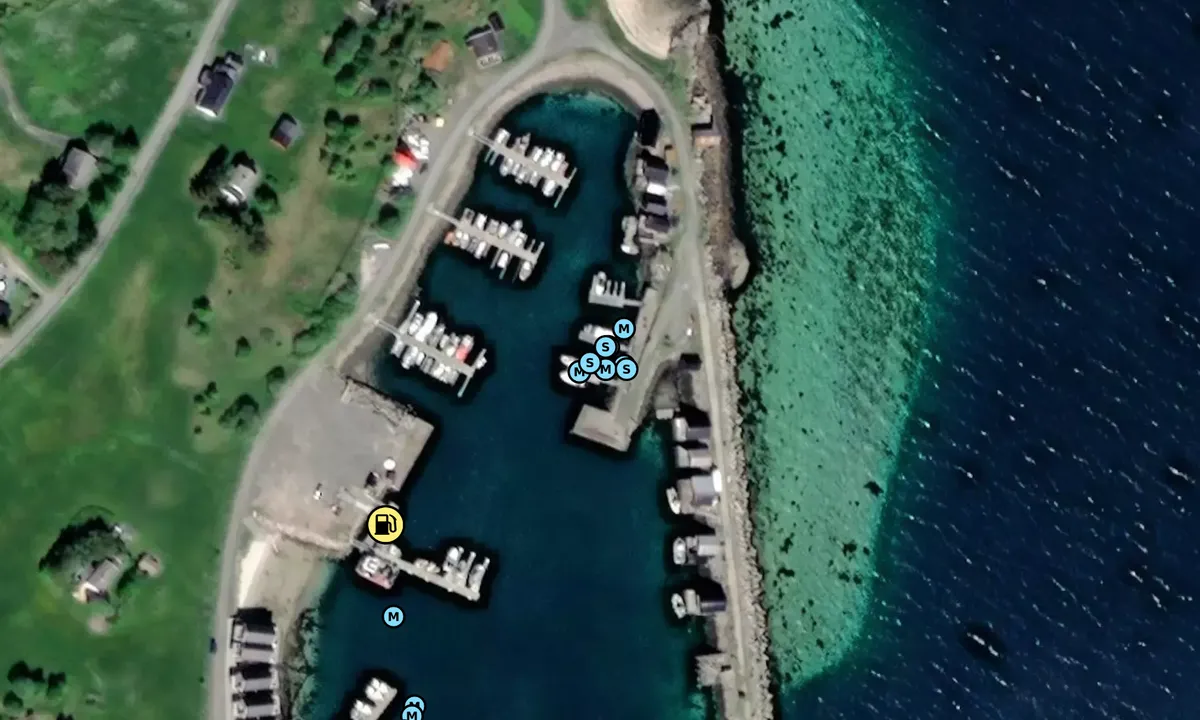 Satelite image of Bolga Gjestehavn