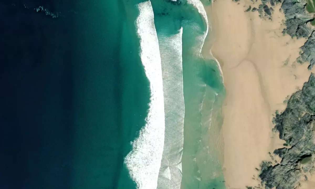 Flyfoto av Booby's Bay