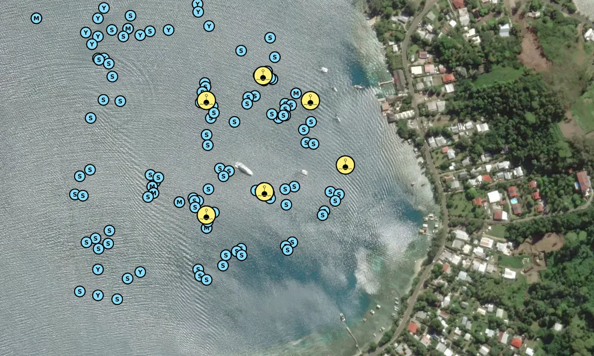 Satelite image of Bora Bora - Bora-Bora