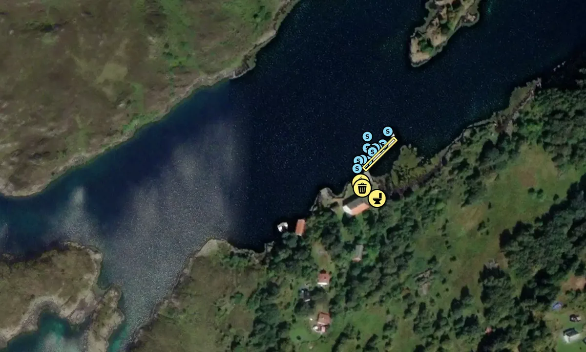 Satelite image of Borgarøya - Ulstein