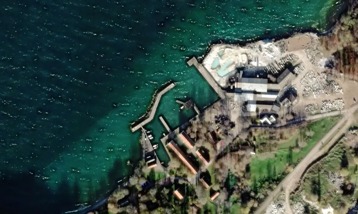 Satelite image of Borghamn