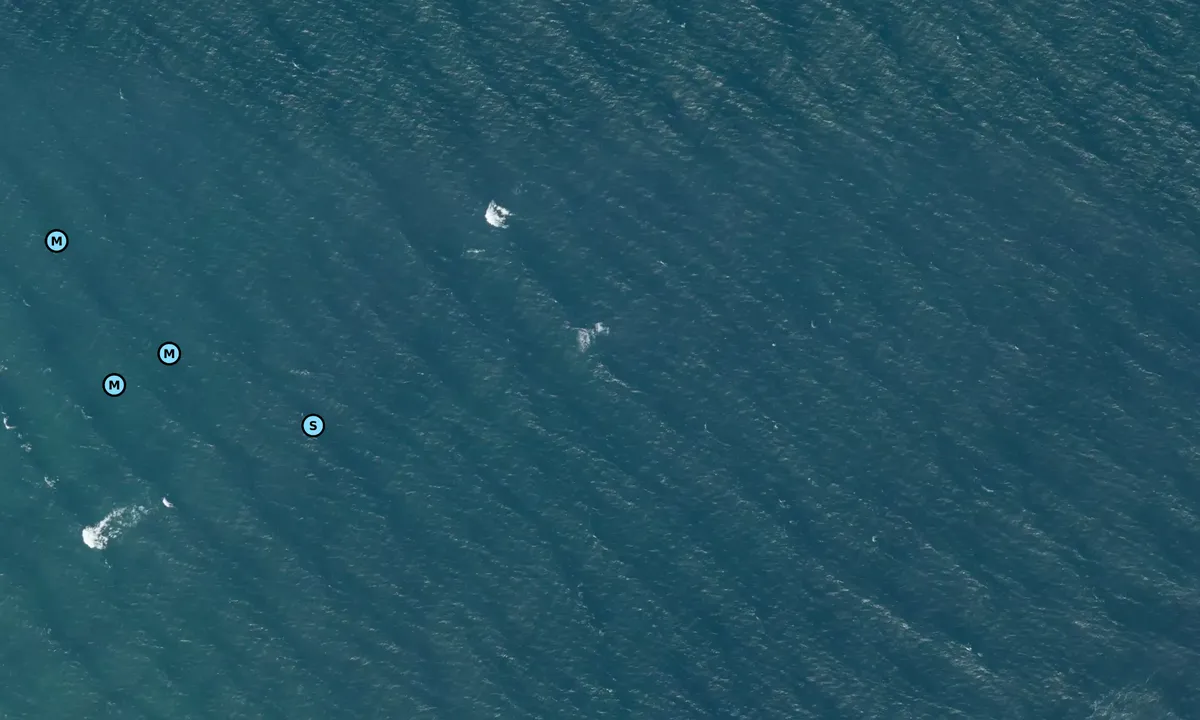 Satelite image of Bornholm Balka Beach Svaihavn