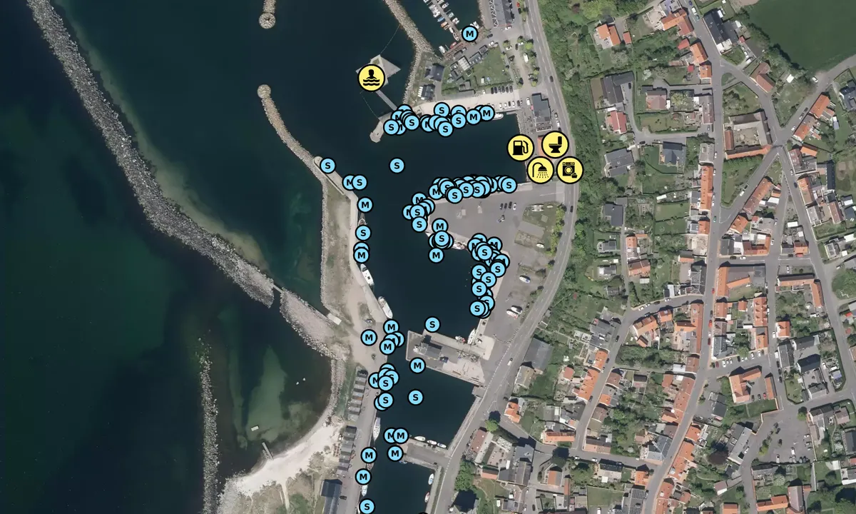 Satelite image of Bornholm - Hasle Havn
