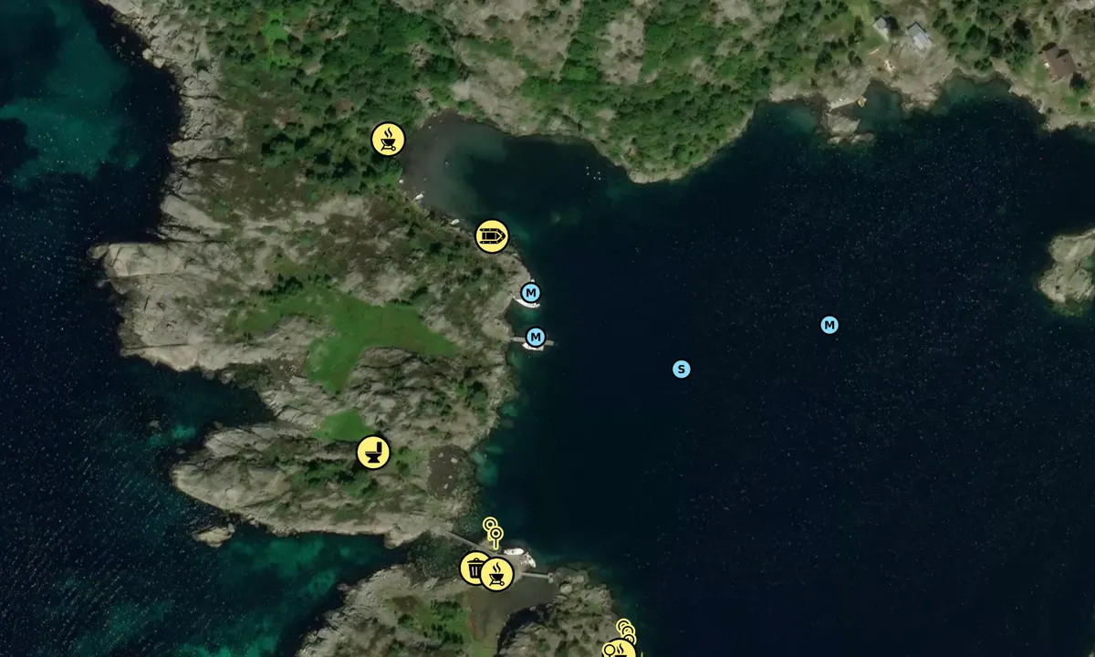 Satelite image of Børøya - Belland