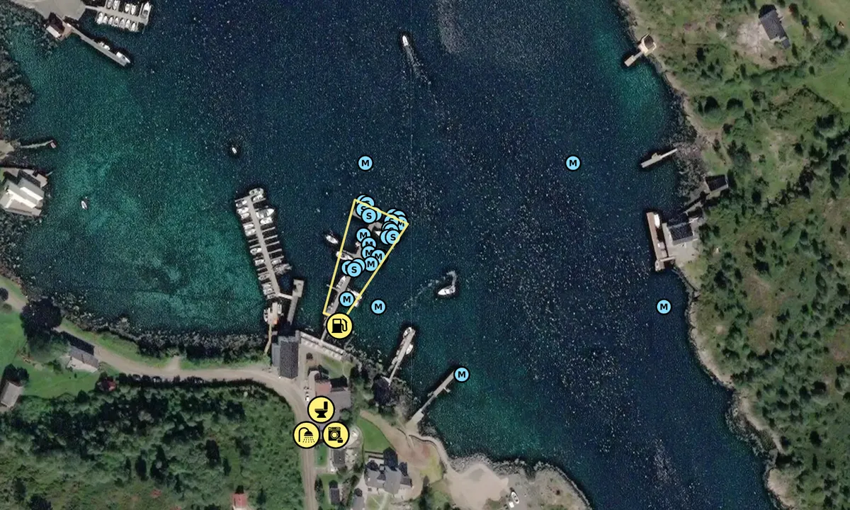 Satelite image of Børøysund Marina