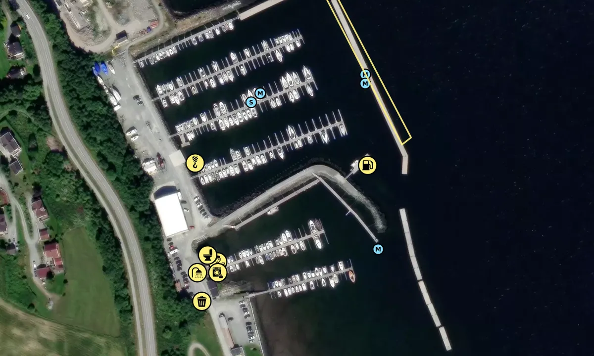Satelite image of Børsa Båthavn