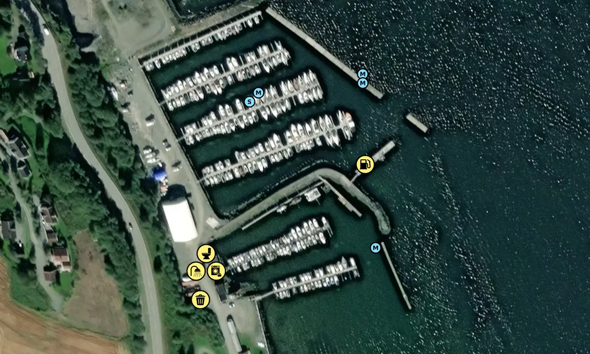 Satelite image of Børsa Båthavn