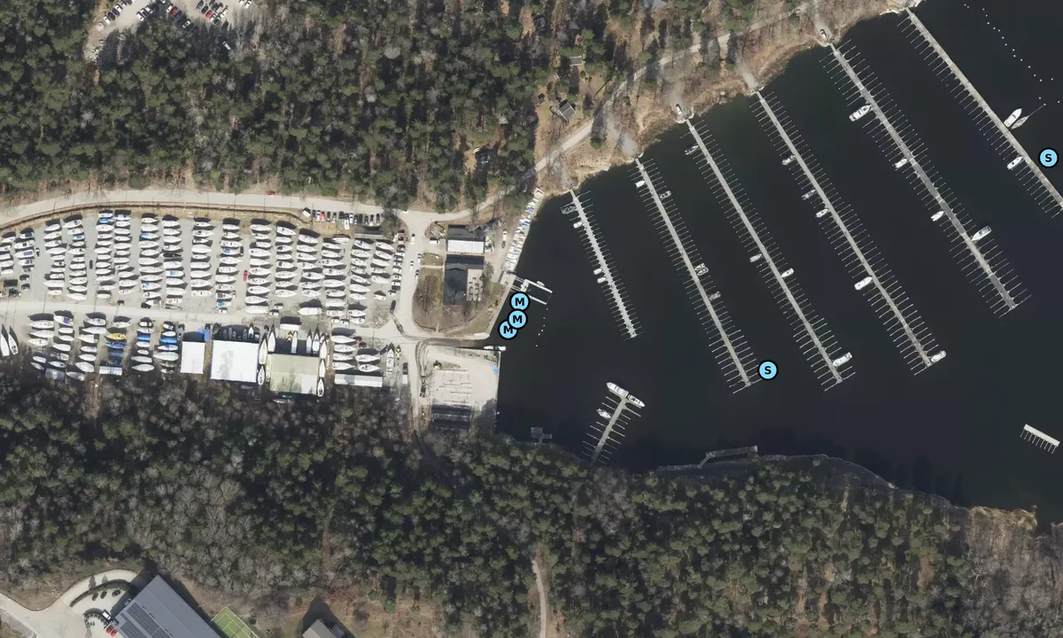 Satelite image of Bosö Båtklubbgästhamn
