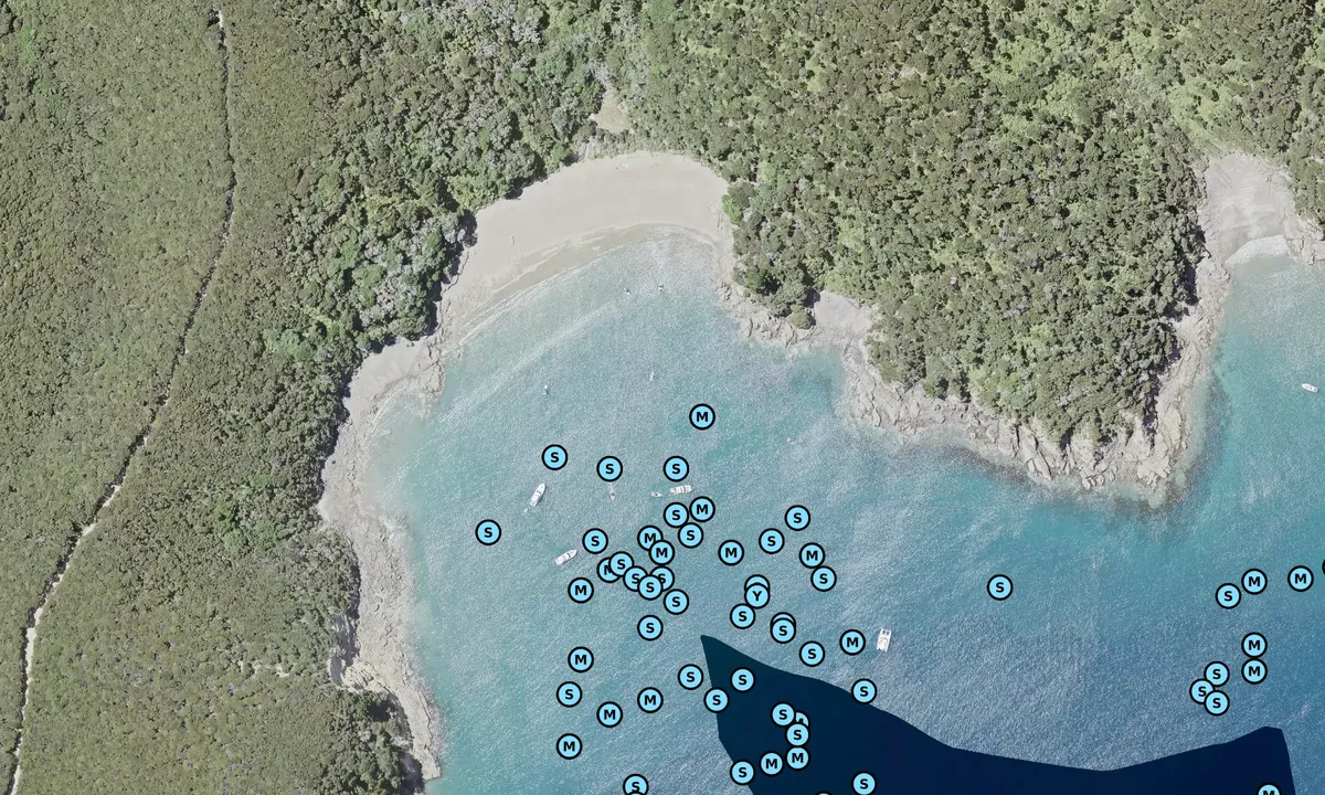 Satelite image of Bostaquet Bay