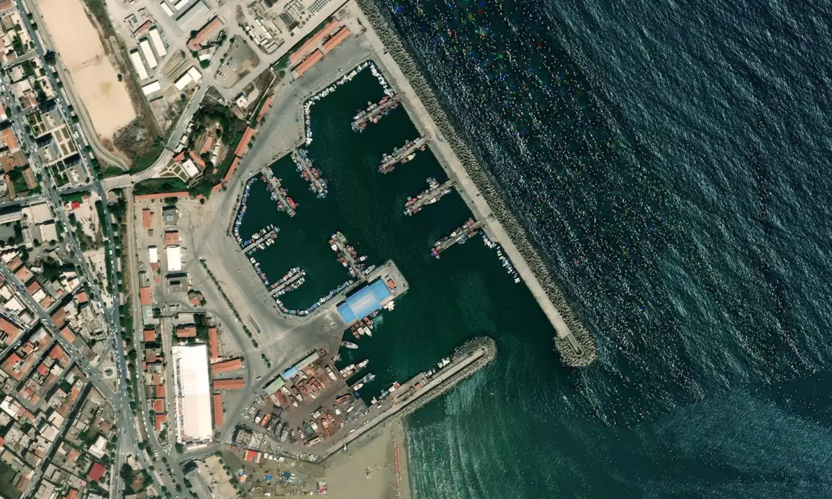 Flyfoto av Boudis Fishing Port