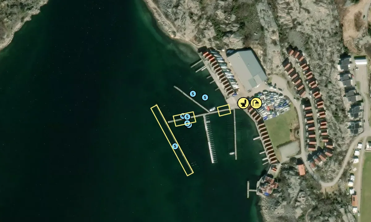 Satelite image of Bovallstrand - Marinan