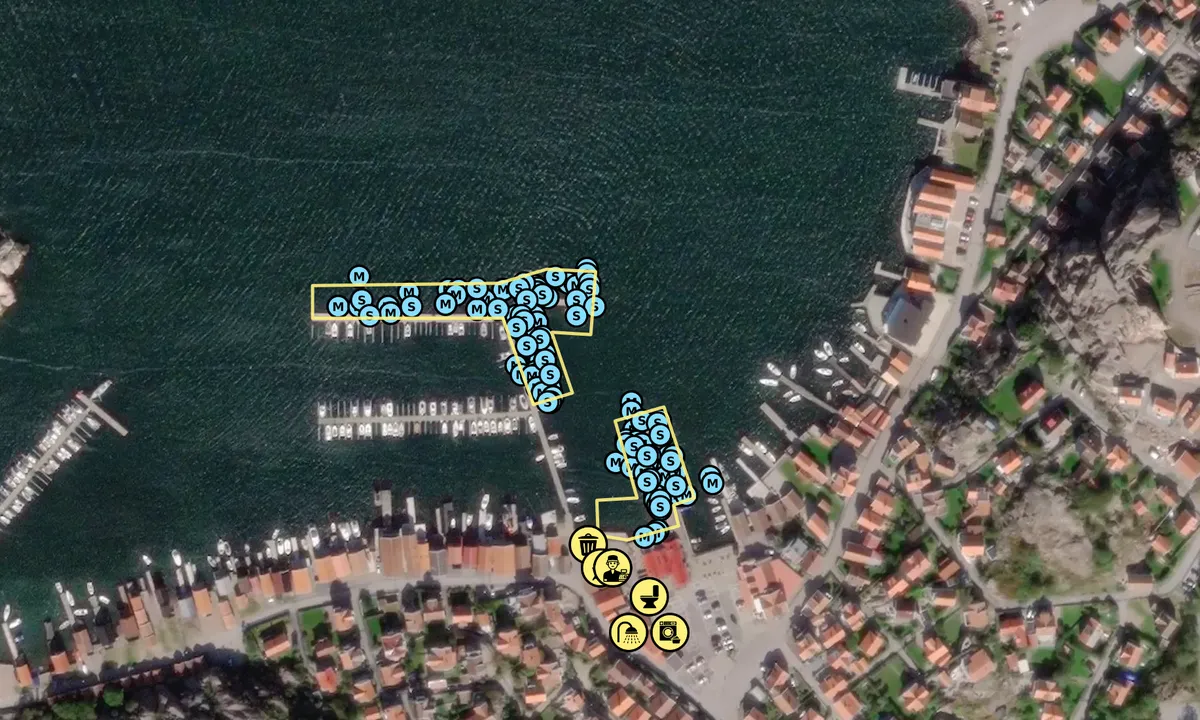Satelite image of Bovallstrands Gästhamn