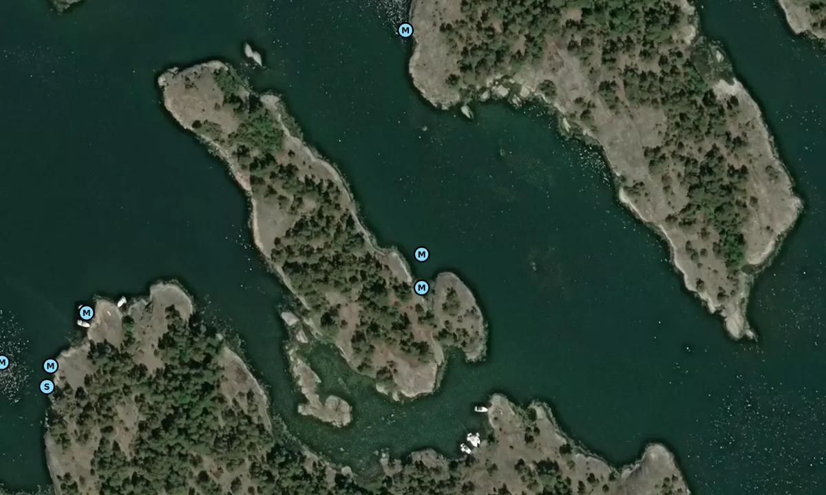 Satelite image of Brända Skäret