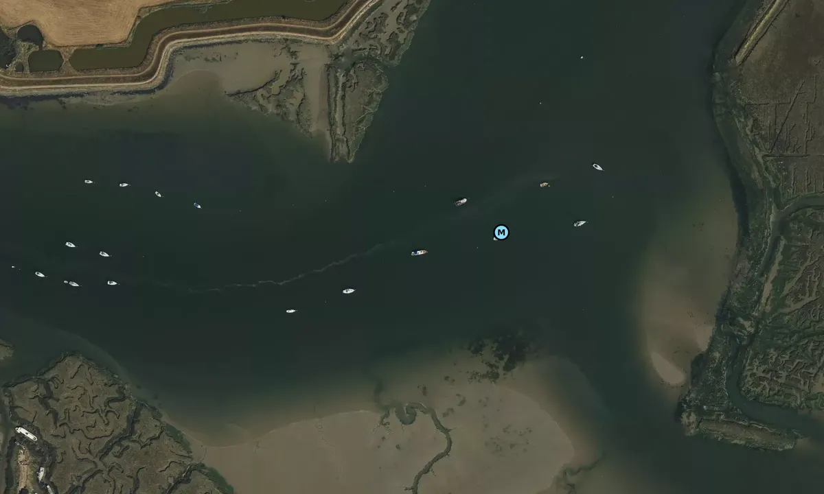 Satelite image of Brandy Hole Moorings