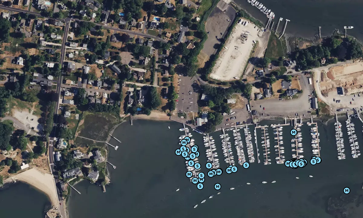 Satelite image of Branford Yacht Club - New Haven