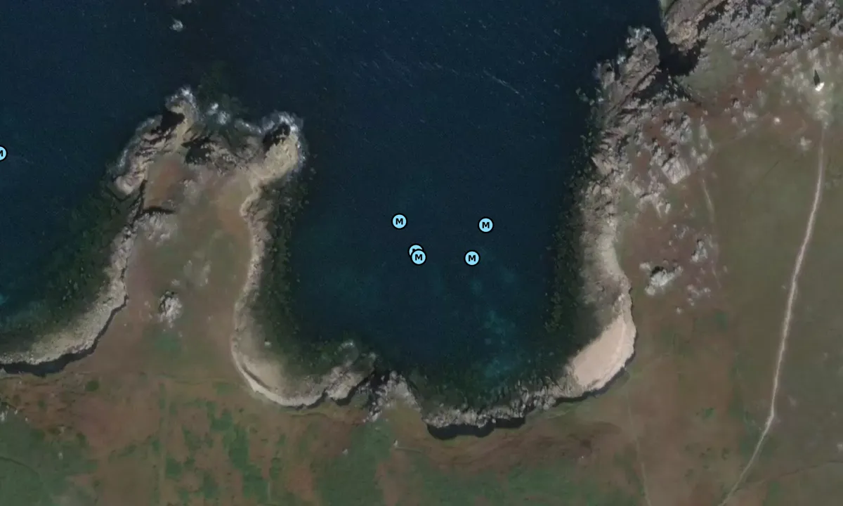 Satelite image of Bread & Cheese Cove