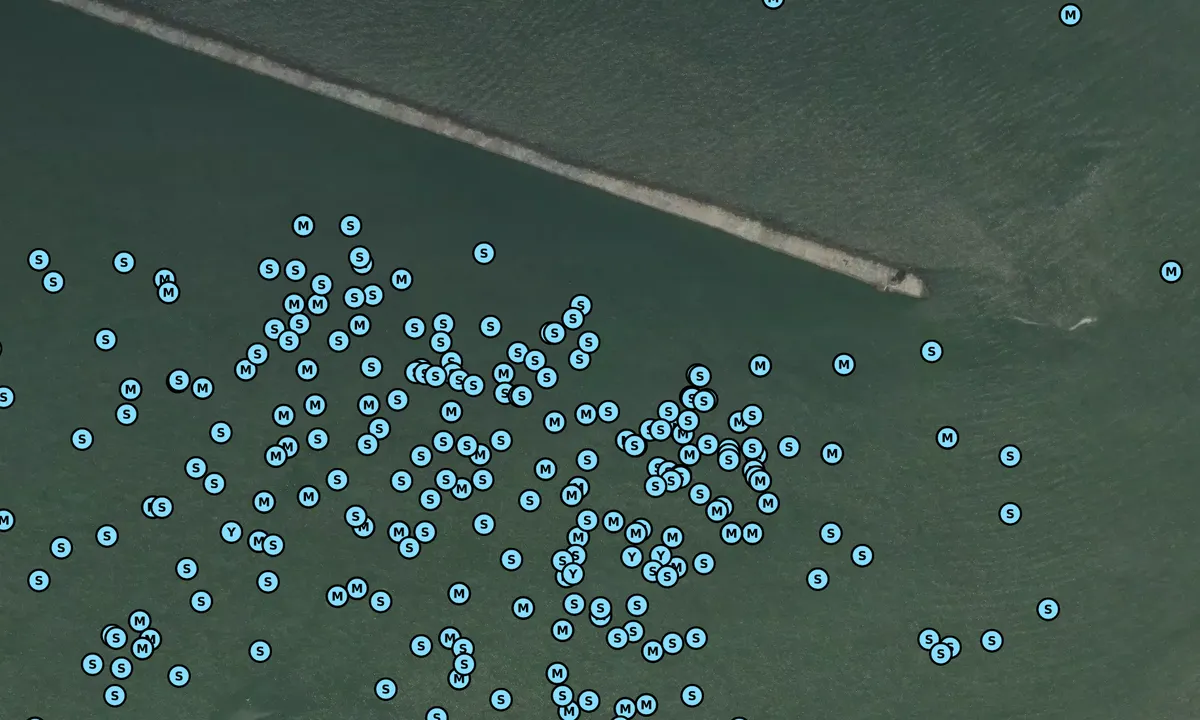 Satelite image of Breakwater Light