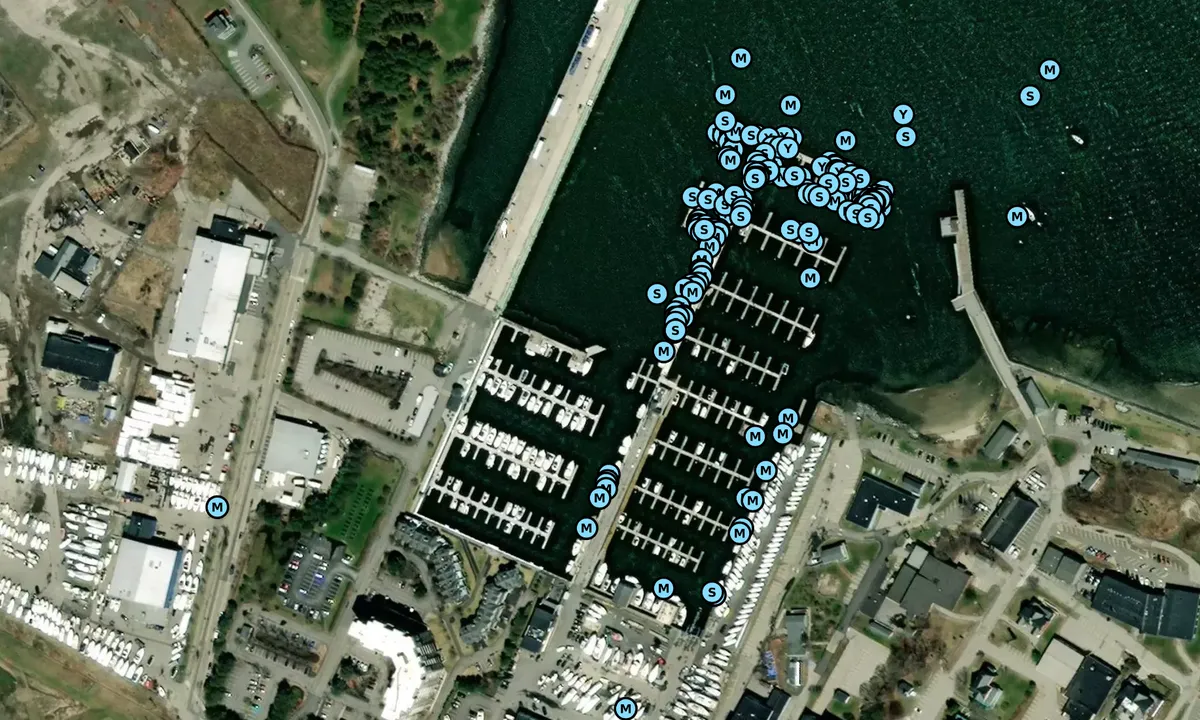 Satelite image of Breakwater Marina - South Portland